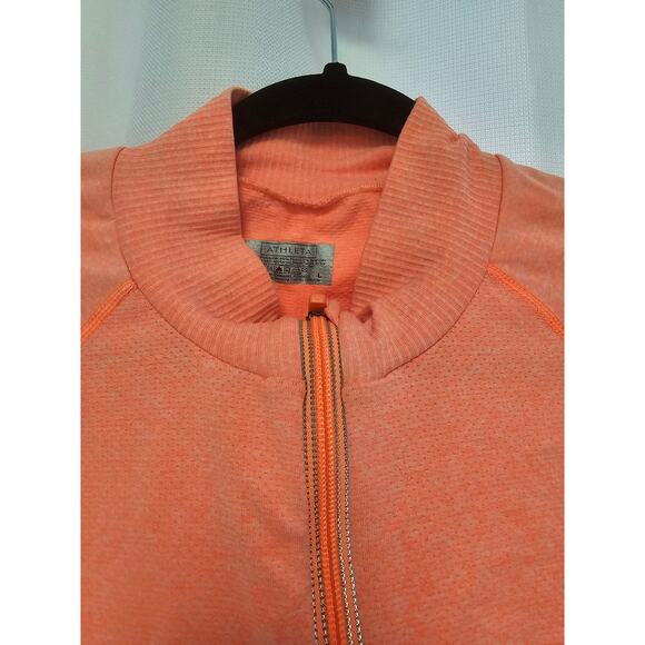 Athleta Fast Track Half Zip Orange coral size Large - Picture 4 of 10